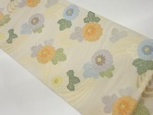 唐織流水に菊模様織出し袋帯